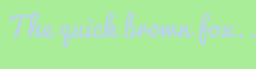 Image with Font Color B7D5E5 and Background Color A9ED98